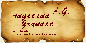 Angelina Grandić vizit kartica